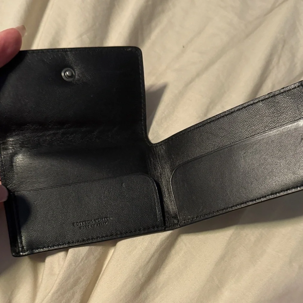 BOTTEGA VENETA Authentic Leather Business Card Holder Card Case Intrecciato